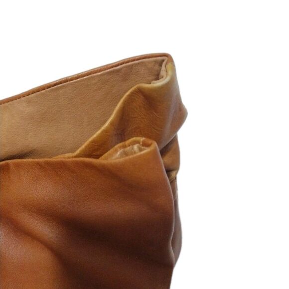 Steve Madden Jess Slouch Ankle Boots 3" Mid Heels 7.5M Brown Pull-On Boho Chic - Picture 12 of 15